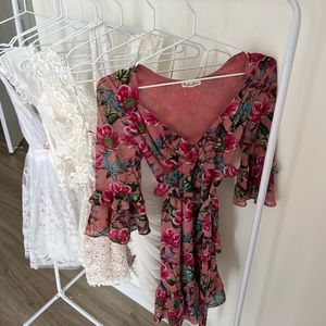 For Love & Lemons pink Mini Dress